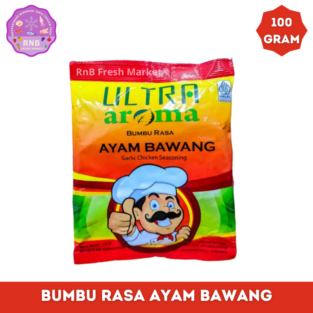 

Ultra Aroma Bumbu Rasa Ayam Bawang Netto 100 Gram