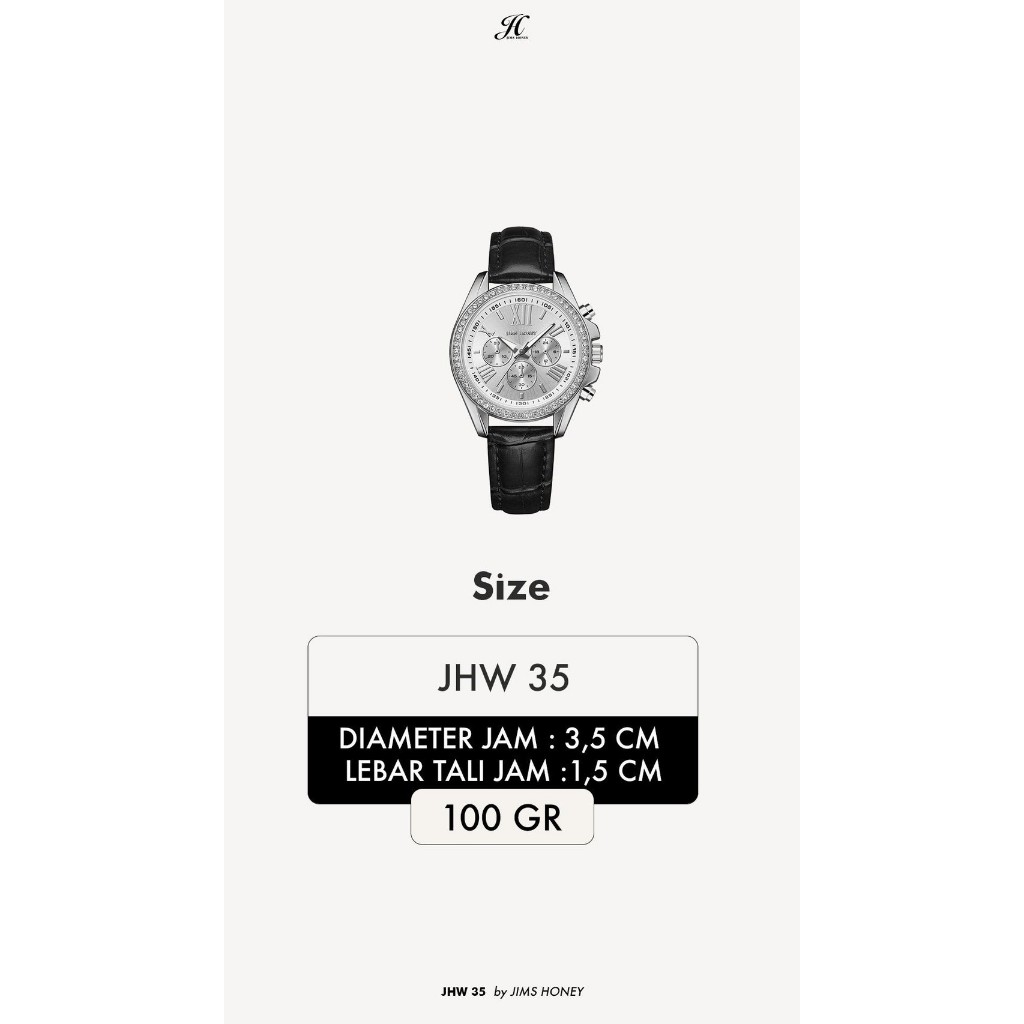 JIMS HONEY JHW 35 Jam Tangan Wanita Cewek Jimshoney Murah Elegan Fashion Casual Terbaru