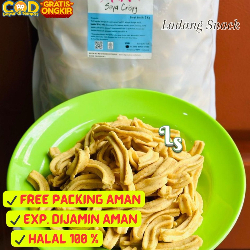 

[500 GR] SOYA CRISPY / KERUPUK SOYA / KERUPUK SAYUR / KERIPIK SAYUR / SOYA CRISPY UTAMA / LADANG SNACK PEKANBARU