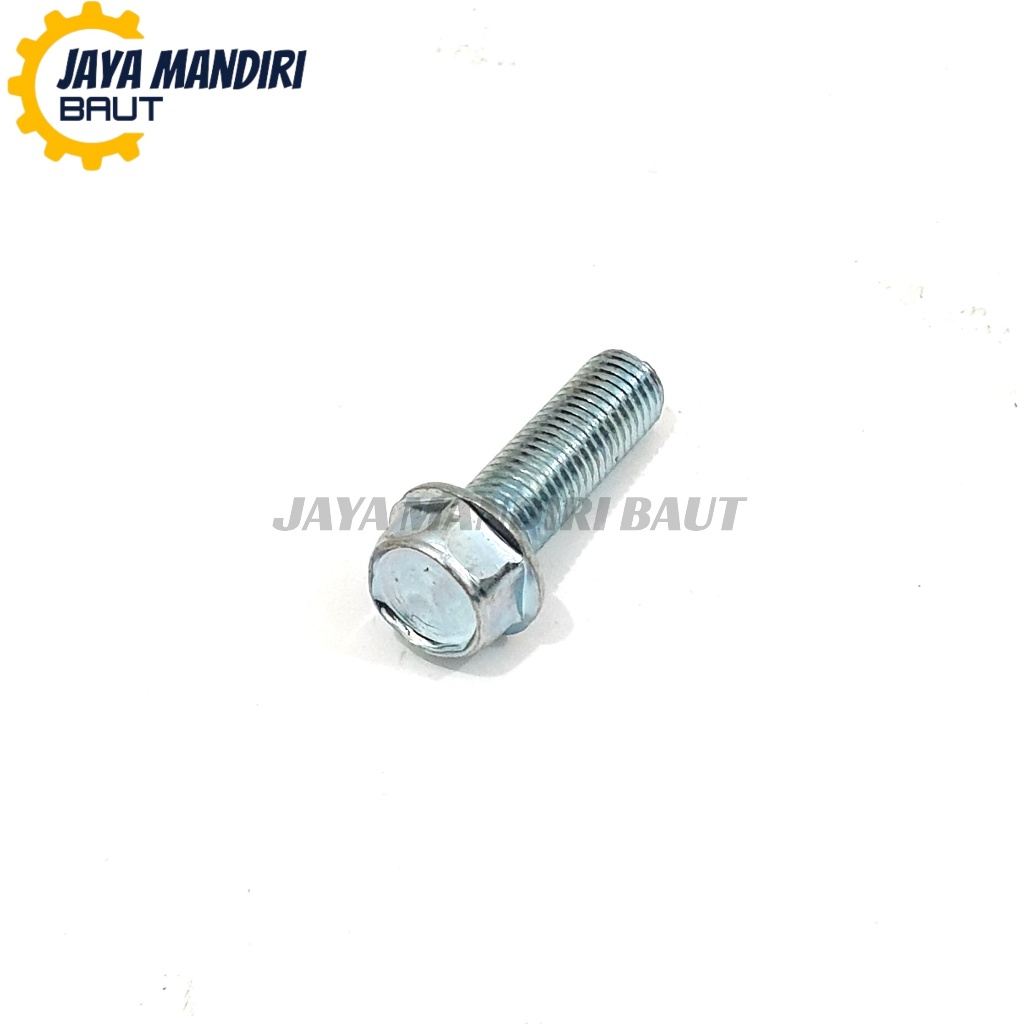 Baut Topi M10 X 30 Kunci 14 Ulir 14 Baut Topi 10X30 Putih Panjang 30mm