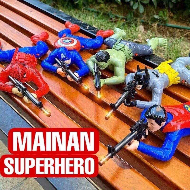 MAINAN FIGURE SUPERHERO TENTARA MERAYAP MERANGKAK MAINAN ANAK TENTARA SUPERHERO