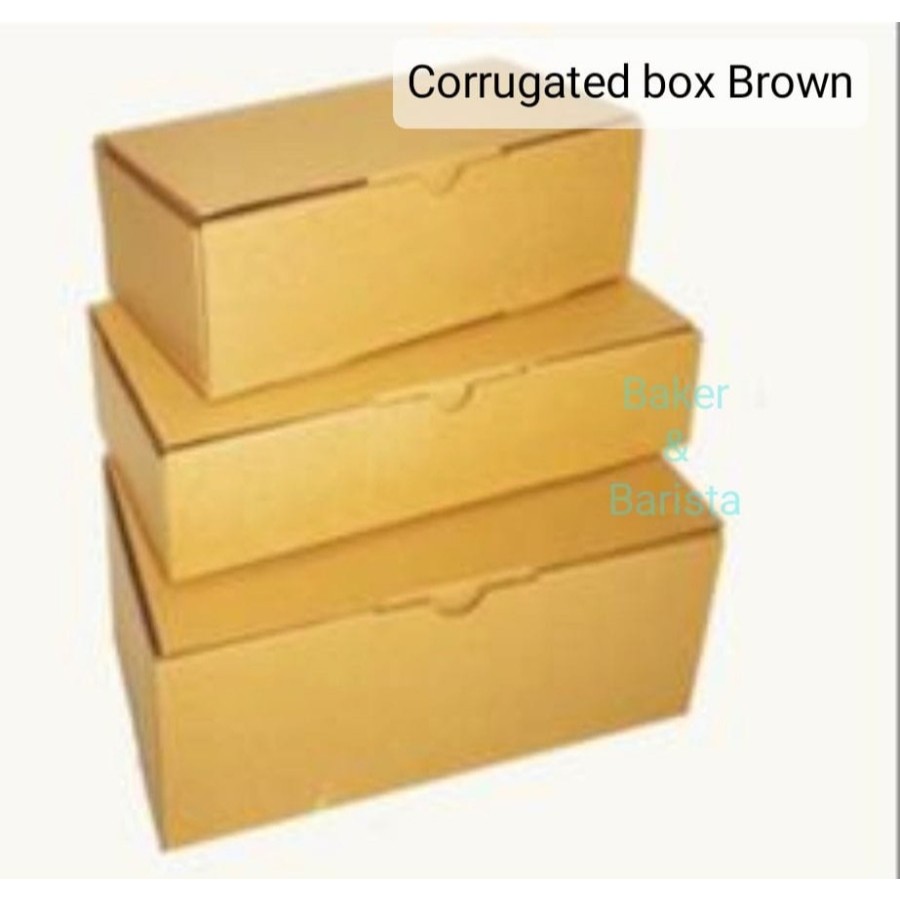 

Corrugated Box 25x12.5cm box toples kue kering Brownies Kado Gift hampers kue Bolu Lapis