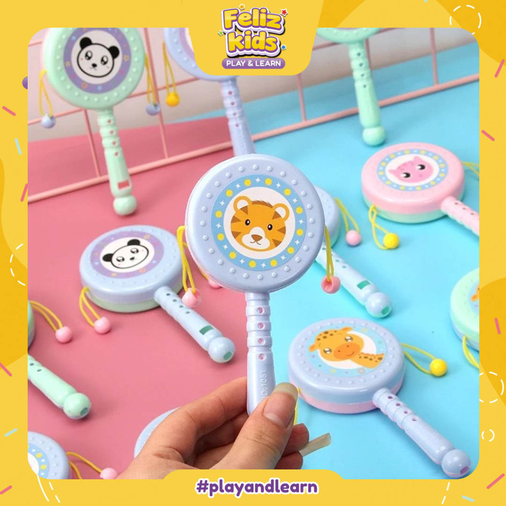 [FELIZKIDS] [FK347] Mainan Anak Tongkat Genggam Ajaib Rattle Stick Mainan Bayi UMUR USIA BAYI 1 2 3 