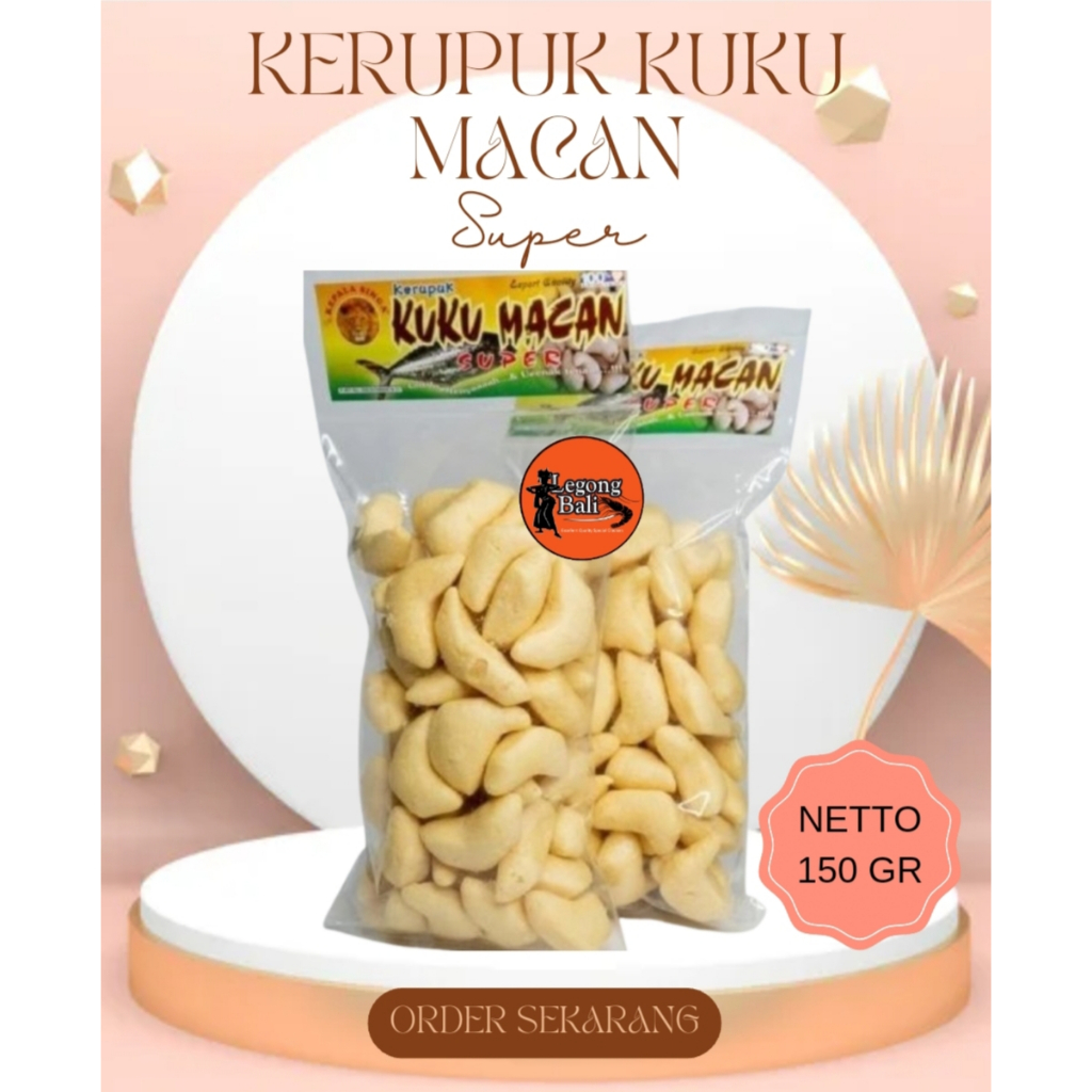 

Kerupuk Kuku Macan Super Kepala Singa 150 gr