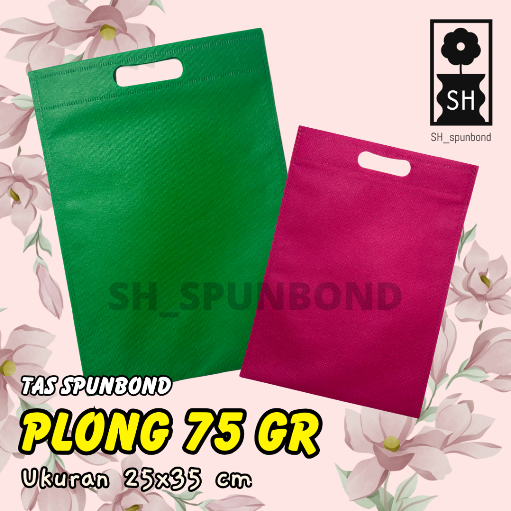 

TAS SPUNBOND PLONG (OVAL) 25X35 CM 75GR POLOS UNTUK TAS SOUVENIR, SYUKURAN, MENGENANG, PROMOSI, BANSOS,DLL