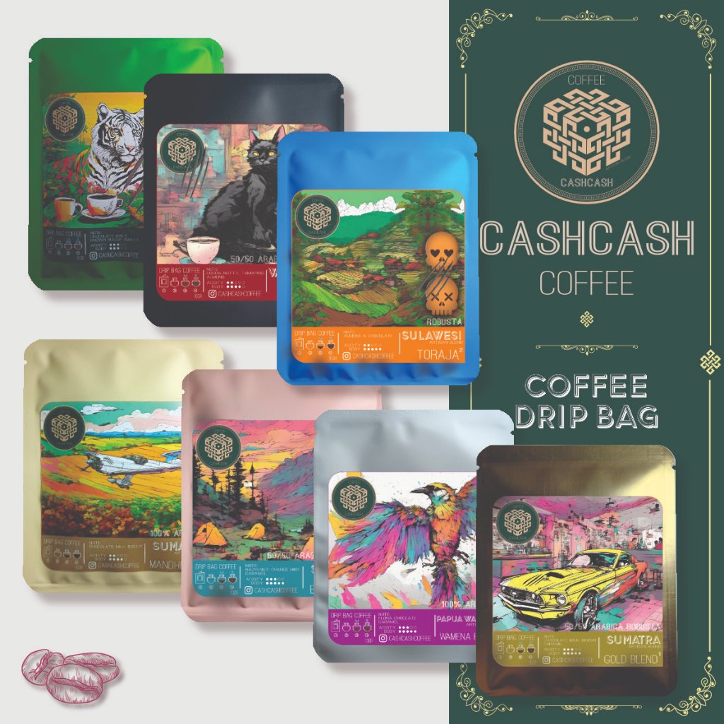 

Cashcash Coffee Drip Bag / Filter bag / Kopi Drip