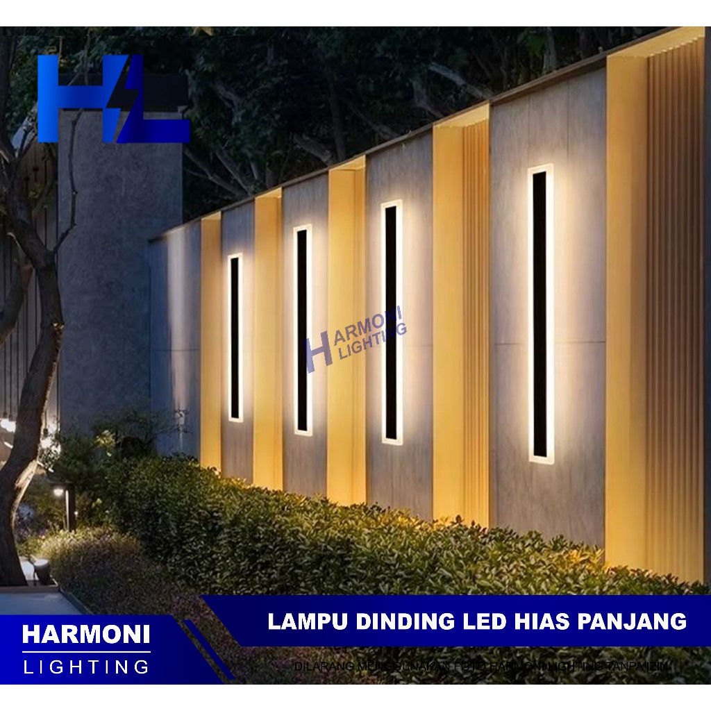 Lampu Dinding Outdoor Waterproof Taman LED Panjang Cafe Dekorasi Rumah