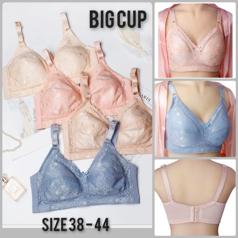 OdiF Shop 8199 - Bra Big Size Big Cup Breathable Katun Kombinasi Mesh