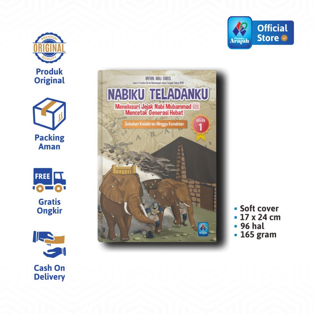 Nabiku Teladanku 1 Set (4 Buku) Menelusuri Jejak Mencetak Generasi Hebat Pustaka Arafah Kartun Anak