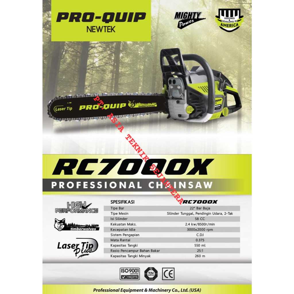 chainsaw 22 inch ProQuip RC7000X
