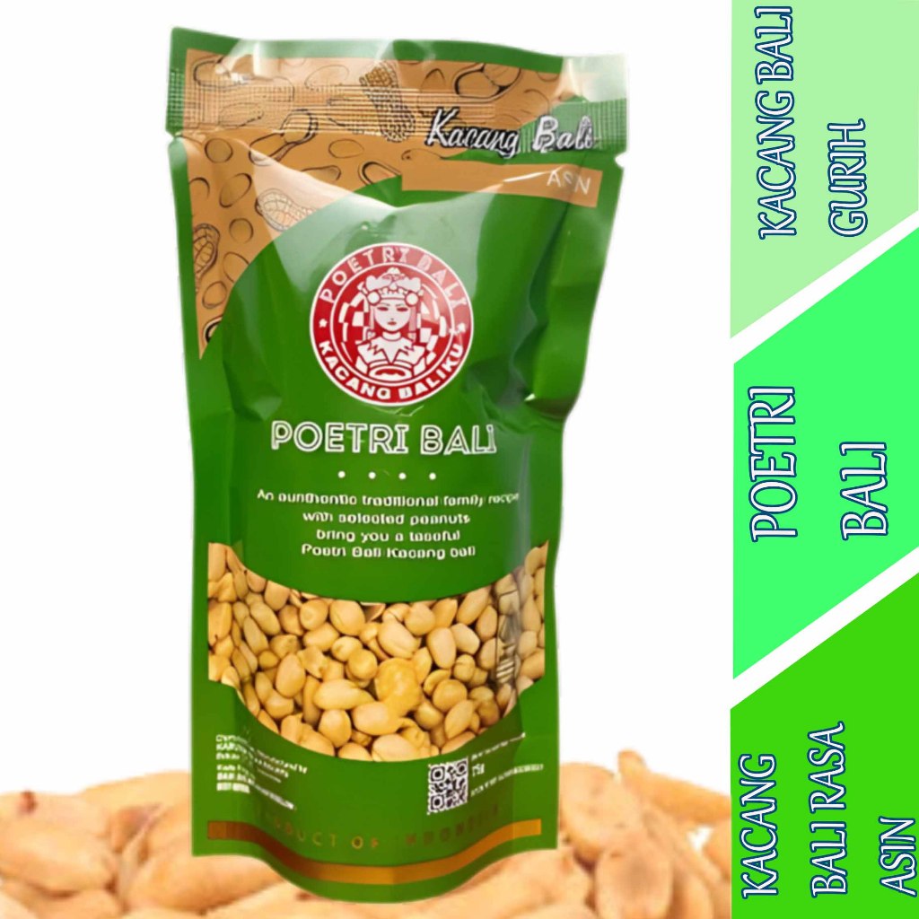 

Kacang Bali Rasa Asin - Poetri Bali - Bali Kacang Goreng Gurih - 75gr