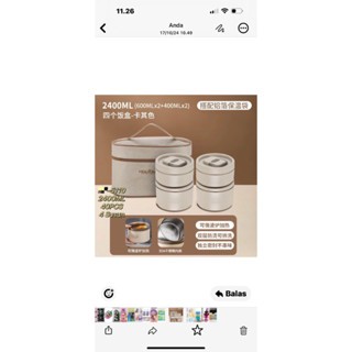 Lunch Box Kotak Makan Siang Bento/Kotak Makan Siang 316 Stainless Steel Lunch Box