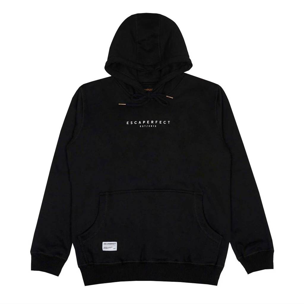 Escaperfect Hoodie Blacken - Black Hoodie Sweater Pria