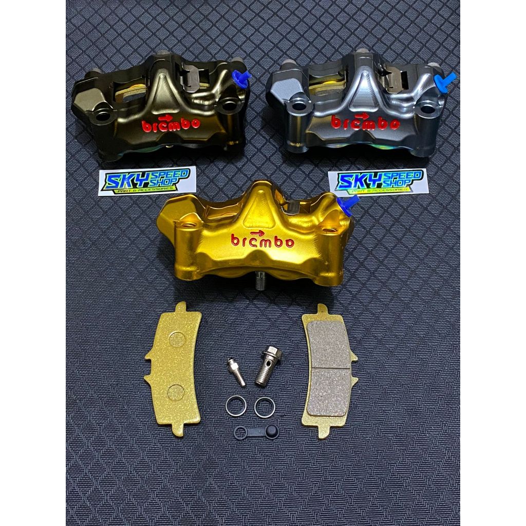 KALIPER CAKRAM BIG RADIAL 4 PISTON 4p GP4RX GP gp4 gp4 rx bonus kampas cadangan universal ninja r15 
