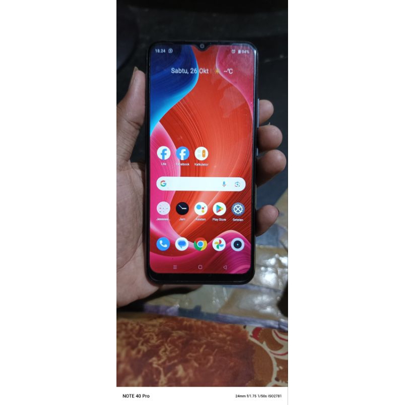 Realme c21y Ram 4/64gb Second