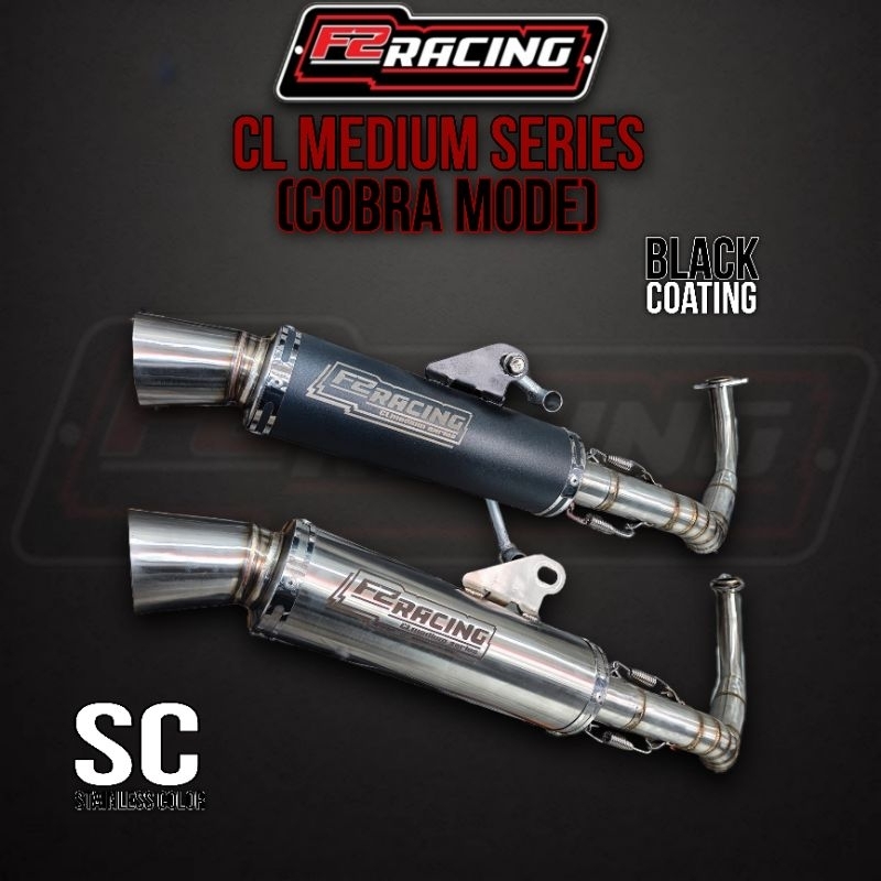 KNALPOT F2RACING CL medium Cobra mode honda VARIO 125 & VARIO 150