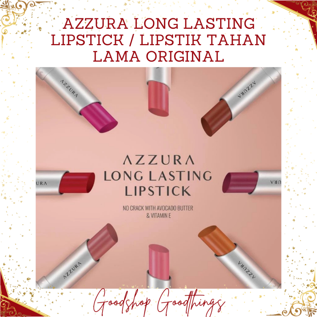 AZZURA LONG LASTING LIPSTICK / LIPSTIK TAHAN LAMA ORIGINAL