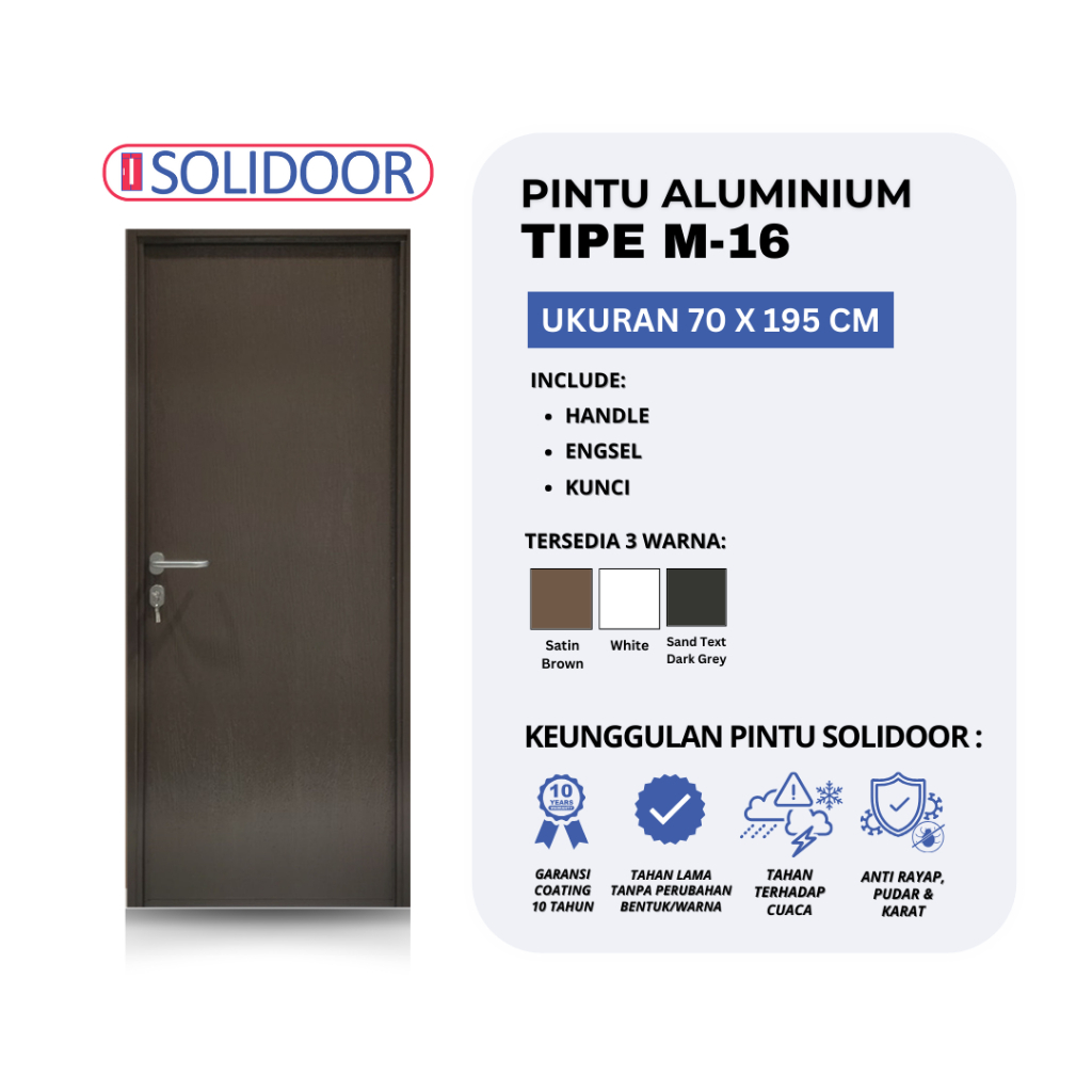 Pintu Aluminium SOLIDOOR M-16