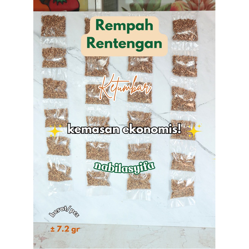 

Ketumbar Rentengan - Bumbu Rentengan - Bumbu Masakan - Bumbu Dapur - Ketumbar - Rempah-Rempah
