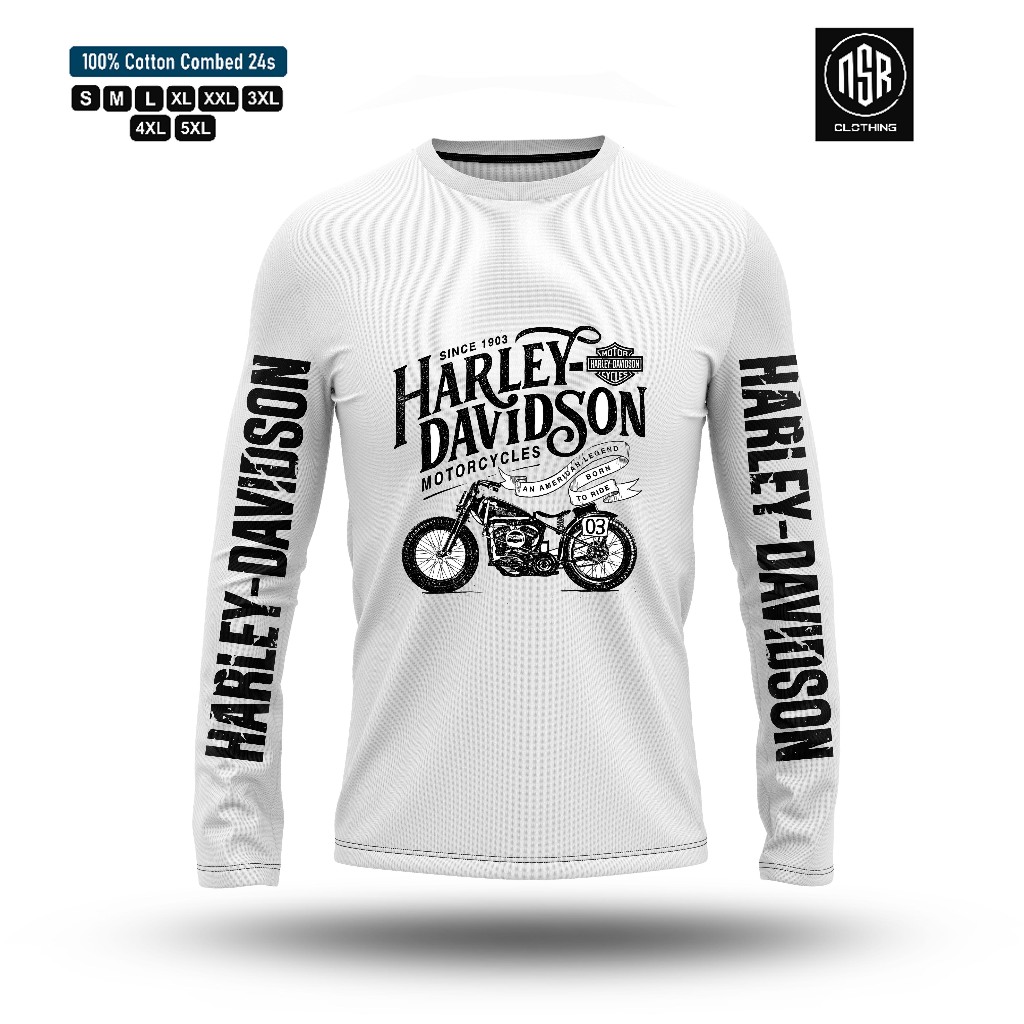 T-shirt Harley-Davidson/kaos Harley Davidson/baju Harley V3