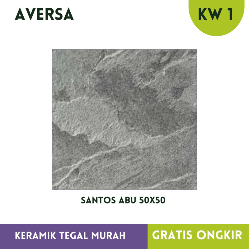 Keramik Teras Carport 50x50 Santos Abu