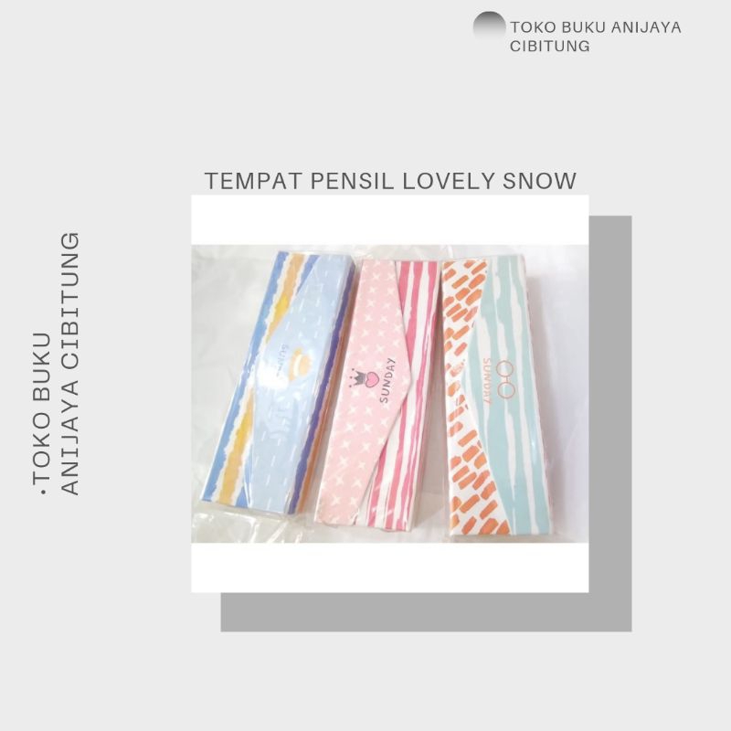 

TEMPAT PENSIL LOVELY SNOW / TEMPAT PENSIL BERKUALITAS (WARNA RANDOM )