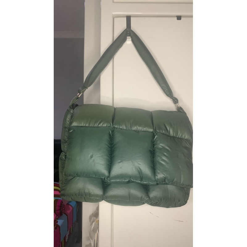 [preloved] eastmountside - brynn bag - puffy bag - shoulder bag emerald green