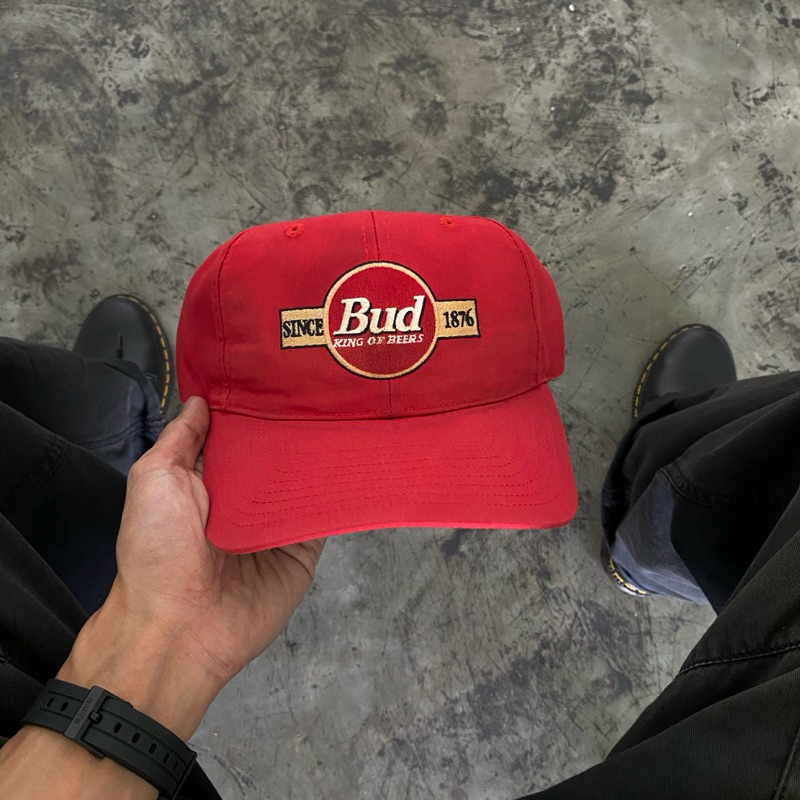 VINTAGE 90s BUDWEISER KING OF BEERS HAT