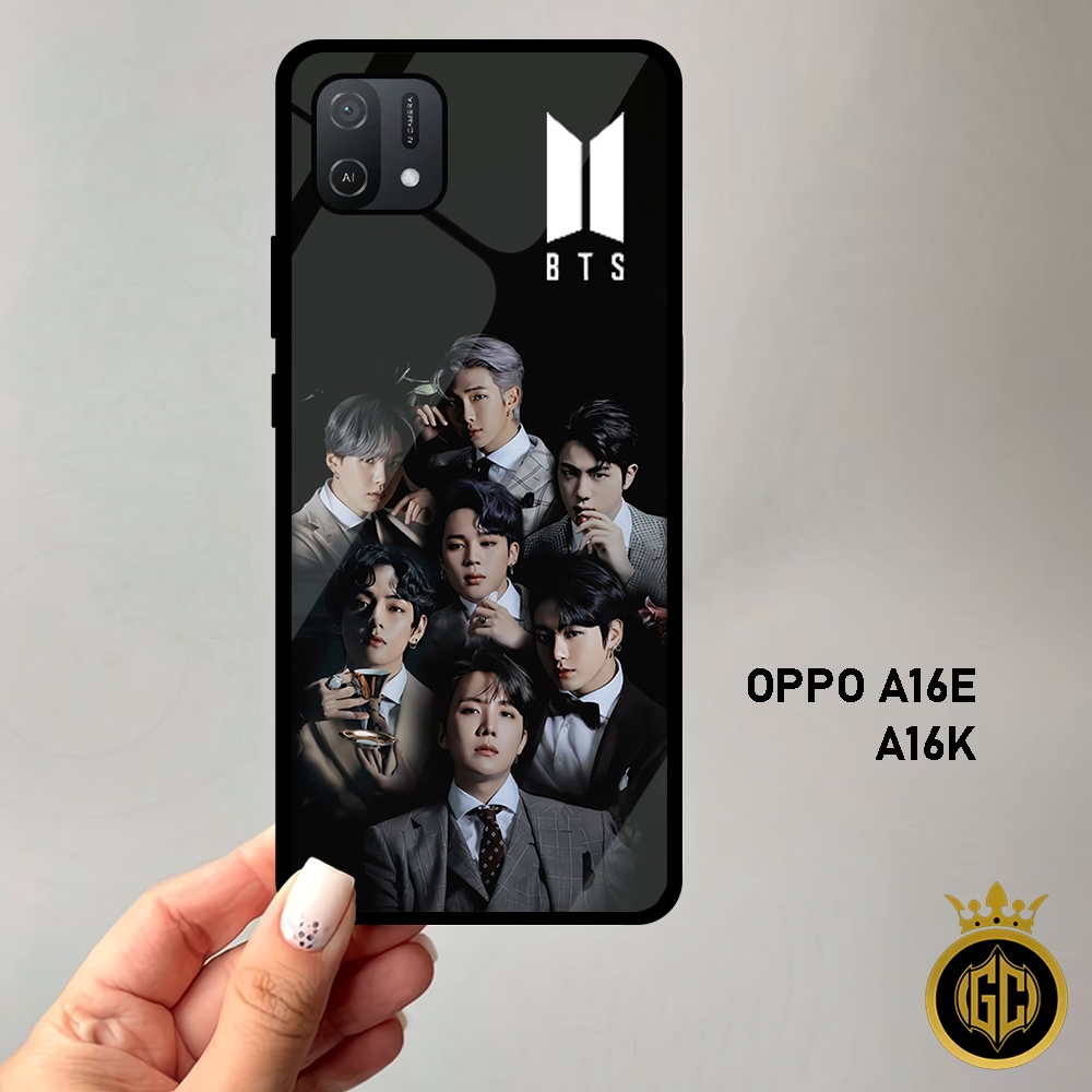 [KP01] Case Glossy Case  | OPPO A16E | OPPO A16K | CASE KEKINIAN LUCU | Casing Hp Kilau Motif BTS