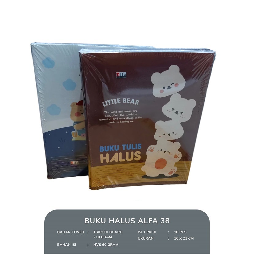 

BUKU TULIS HALUS 38 LEMBAR 1 PACK ISI 10 PCS