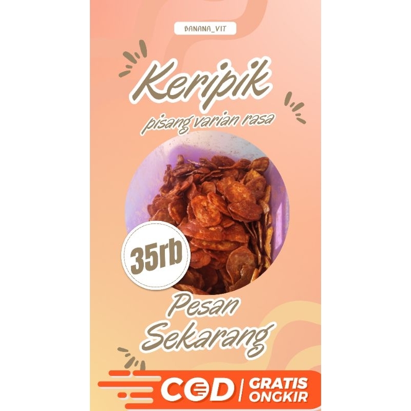 

keripik Pisang Varian rasa 500gr termurah