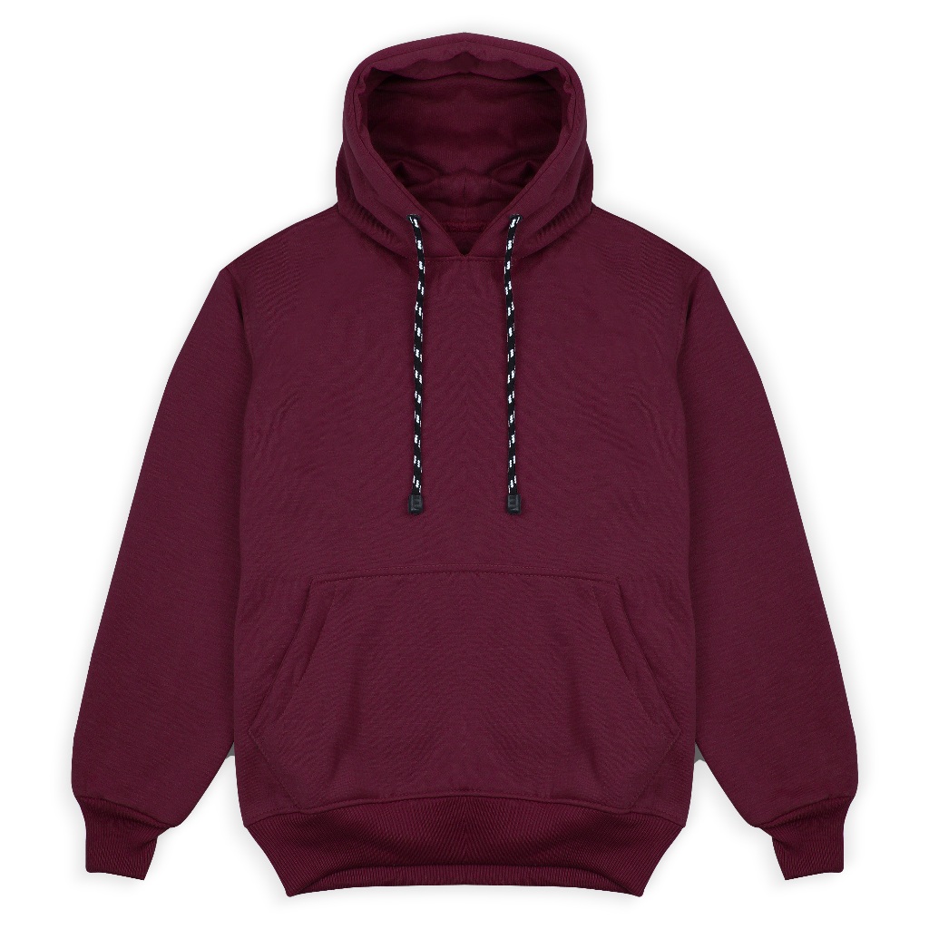 sale QUADRANT Hoodie Pria Hitam Polos Original