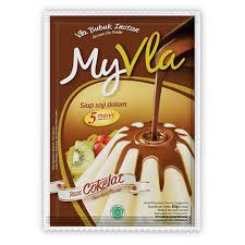 

MY VLA PUDING NUTRIJEL COKLAT VANILA BUBUK INSTAN 60gr