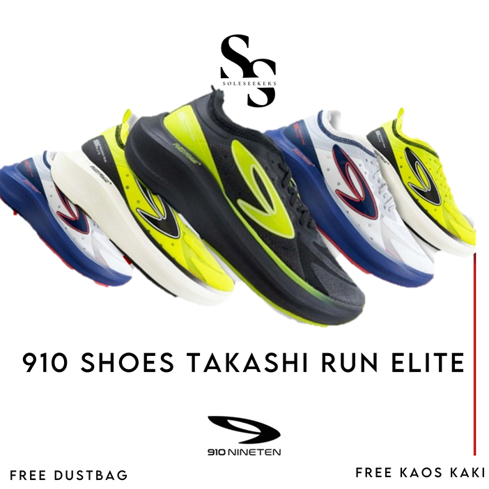 Sepatu Running 910 Takashi Run Elite Original Sepatu Olahraga Lari Lokal Pria Wanita 910 Original