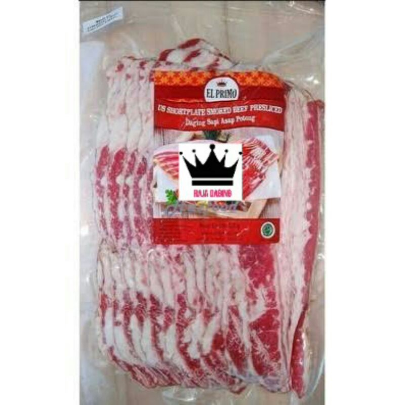 

US SHORTPLATE SMOKED BEEF / DAGING SAPI ASAP EL PRIMO @500GR