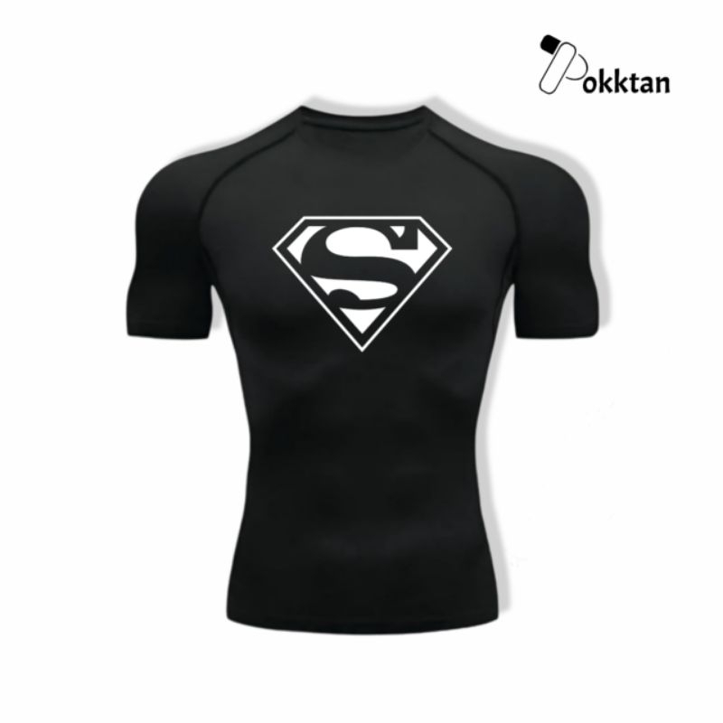 KAOS PRIA SUPERMAN/ KAOS KOMPRESI KETAT SUPERMAN/ KAOS OLAHRAGA SUPERMAN