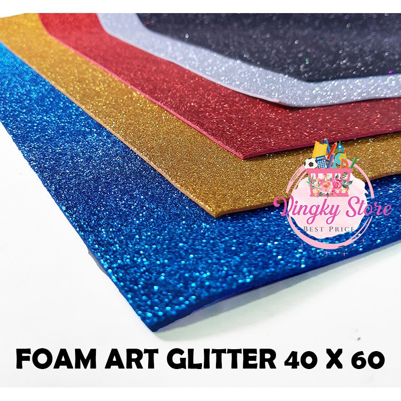 

STOK TERBARU Foam Art Glitter 4 x 6 18mm Pilih 1 warna