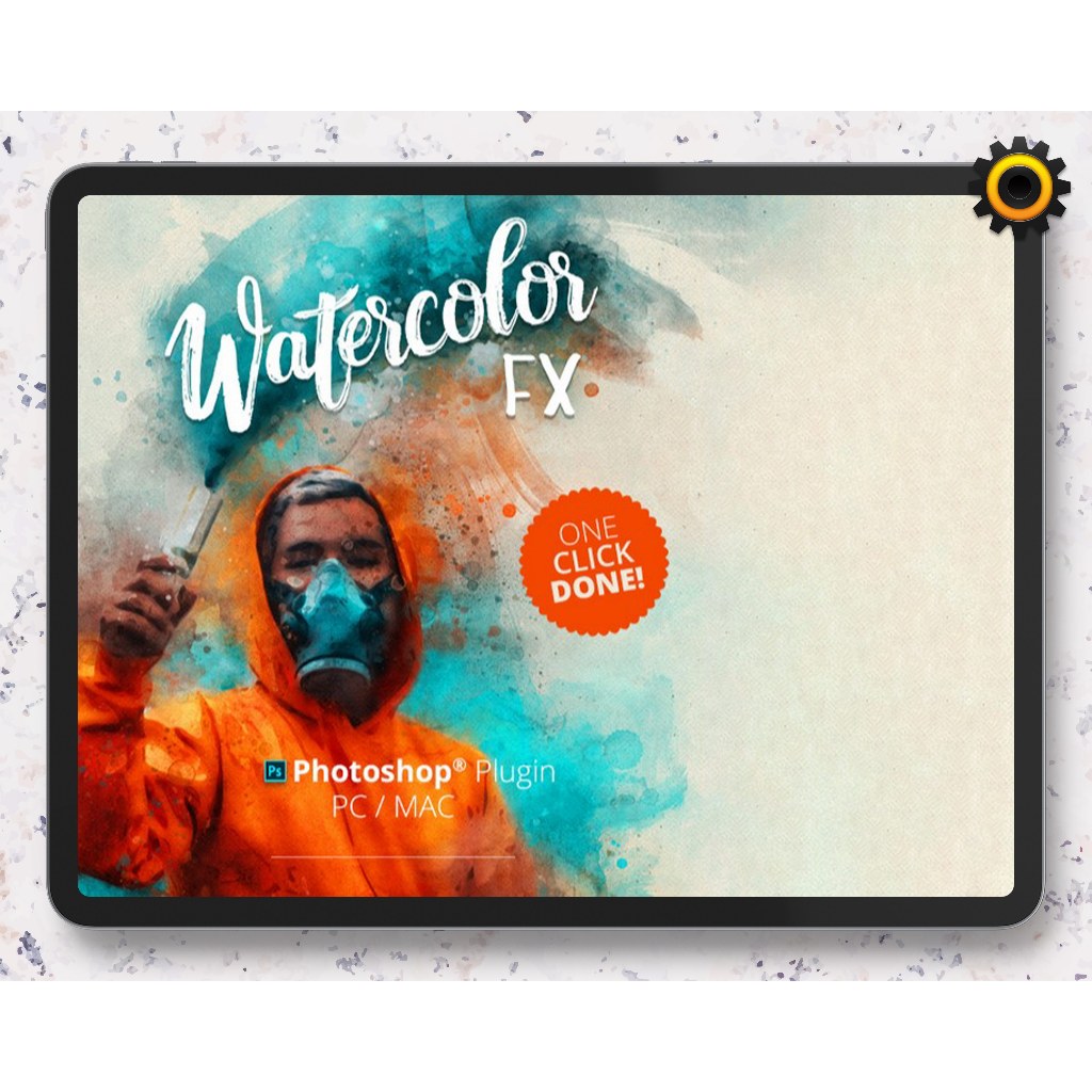 Photoshop Plugin - Watercolor FX - Photo Effect Plugin