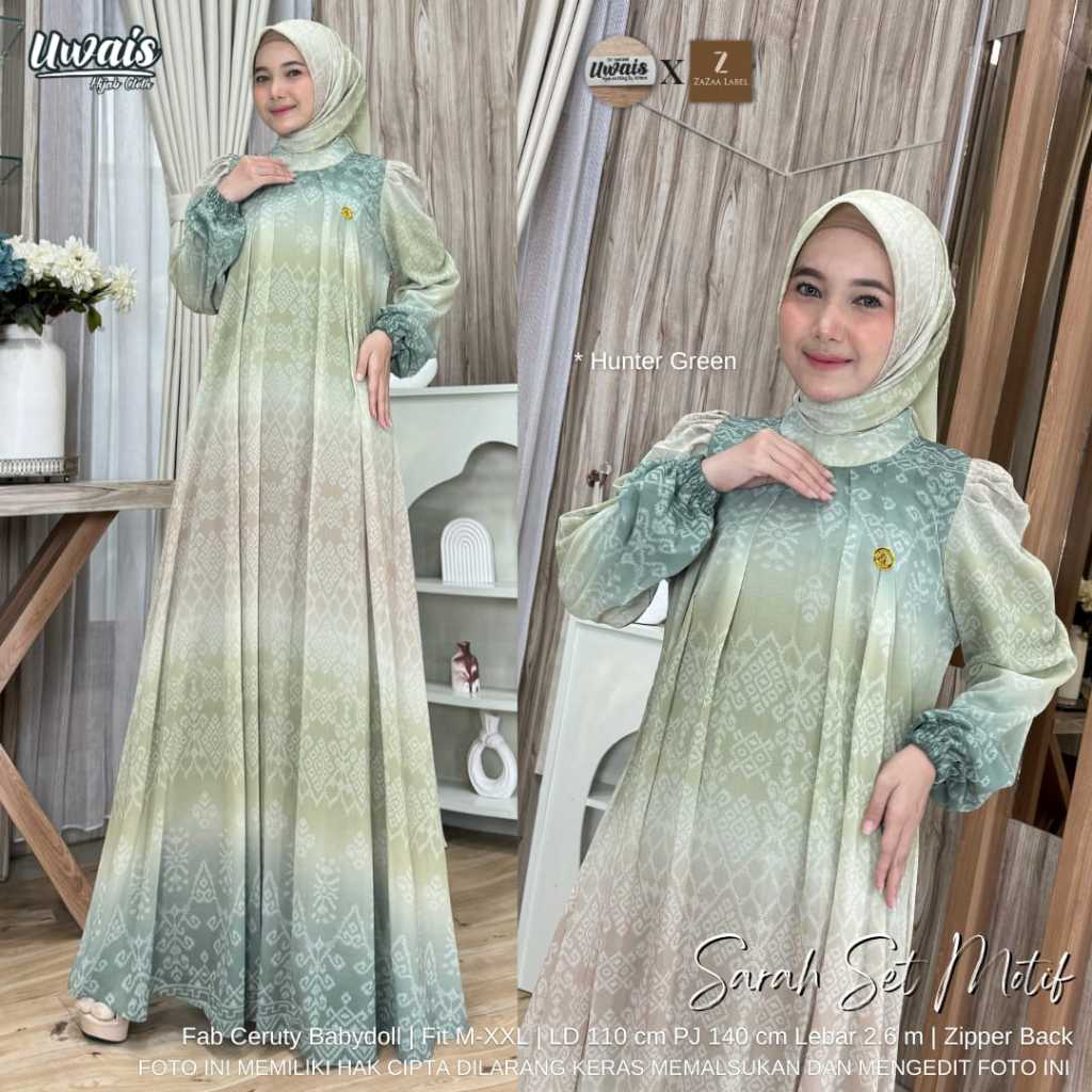 Sarah Set Motif By Uwais Hijab