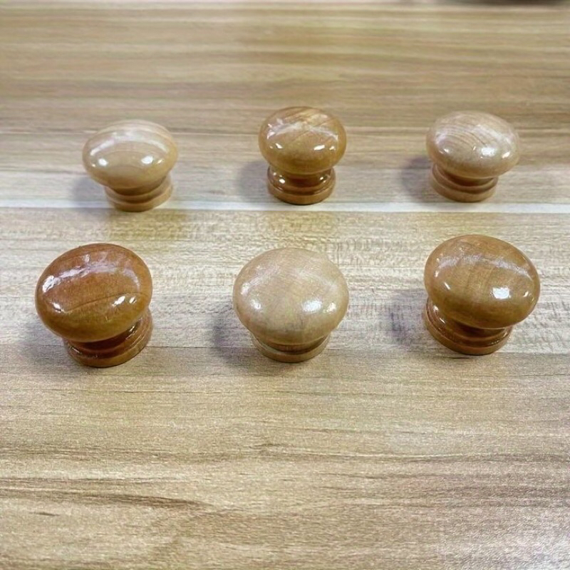 Tarikan Knob Laci Kayu / Tarikan Bulat Kayu Laci