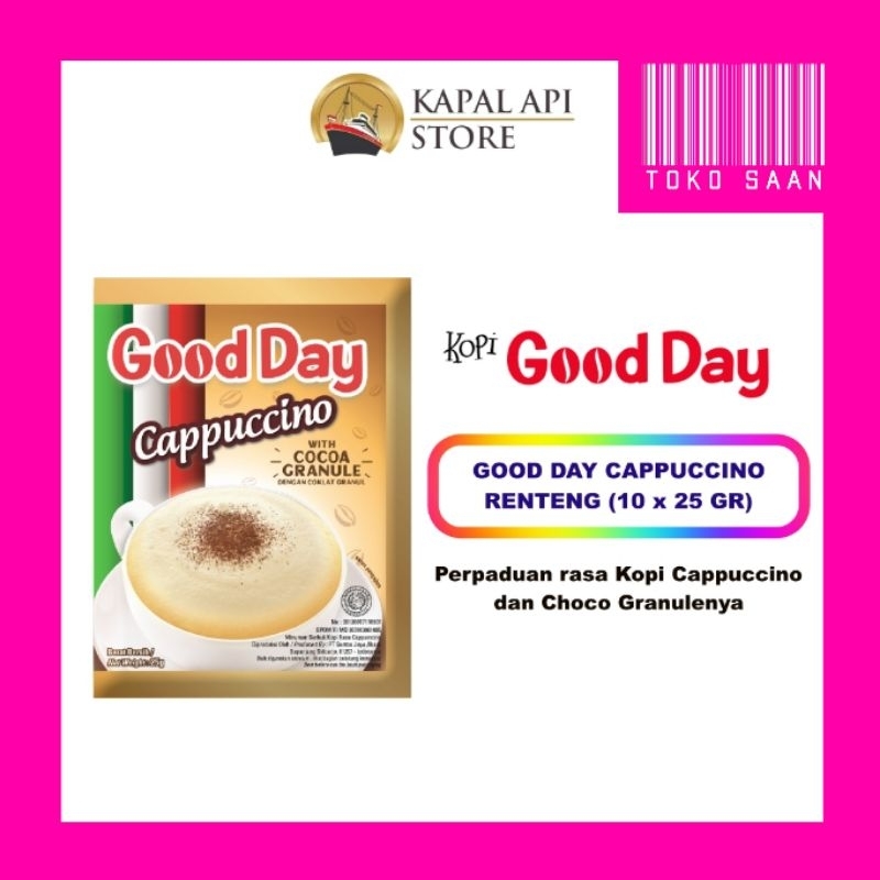 

GOOD DAY CAPPUCINO COCO GRANULE 10 SACHET