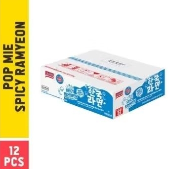 

Popmie Korean Ramyeon pop mie mie instant kuah cup soup noodles ( 1 dus isi 12 ) pop mie rasa Spicy Ramyeon 71gr