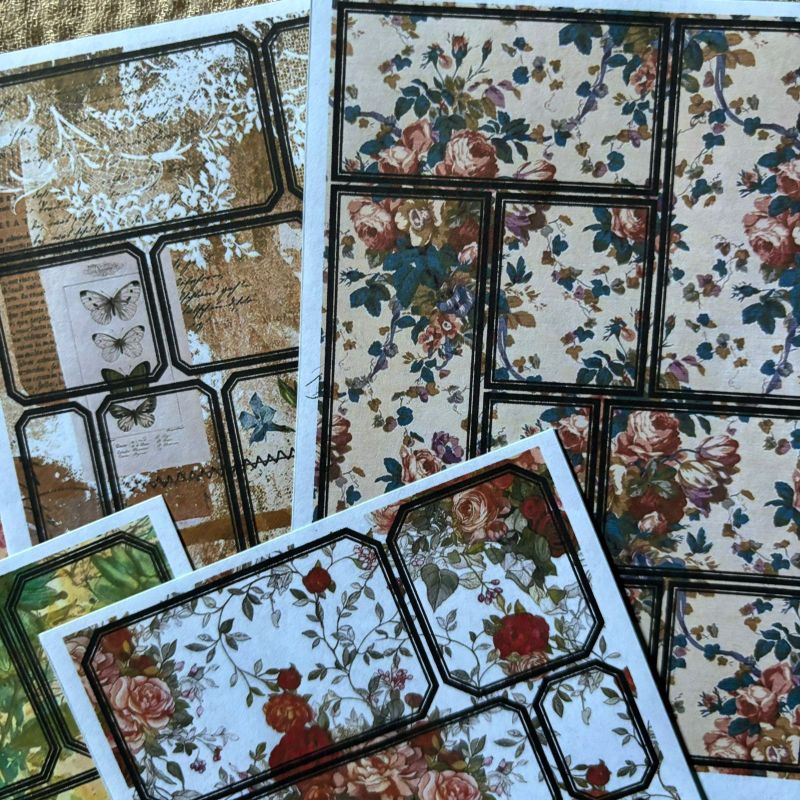 

sticker deco vintage, deco sticker vintage for journaling, journal supply, journal kit, jurnal kit, jurnal set, scrapbook, kertas vintage, sticker vintage, deco paper, paper material, paper deco