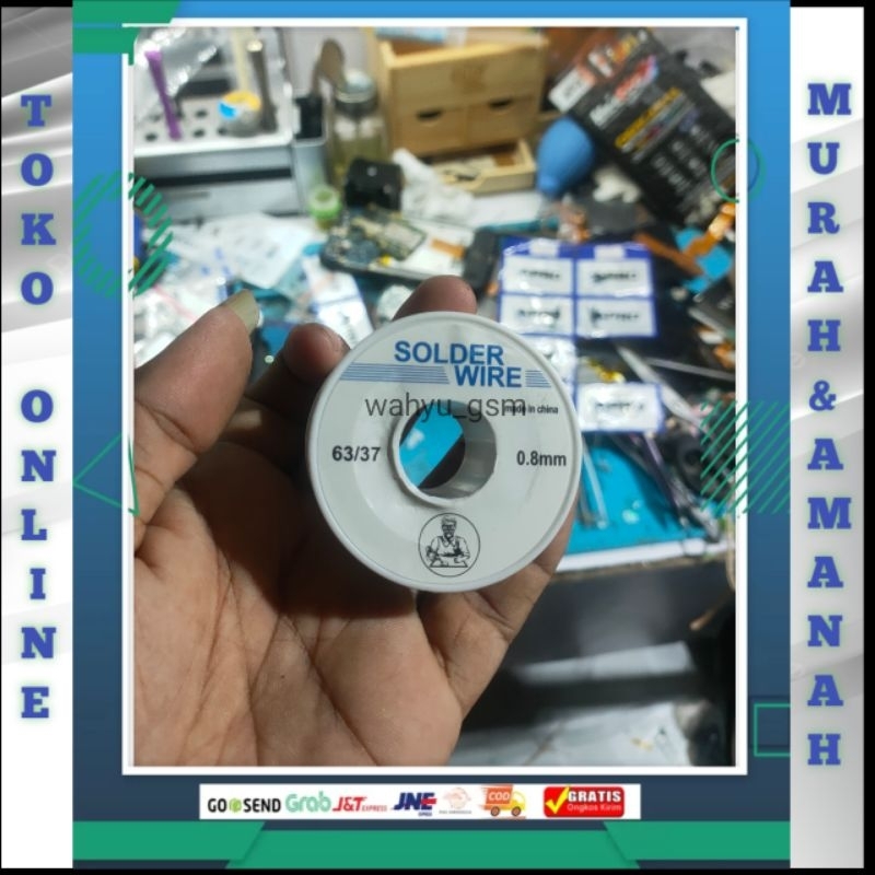 Timah Solder 0.8mm 63/37 Timah Gulung Solder 0.8mm Solder Timah