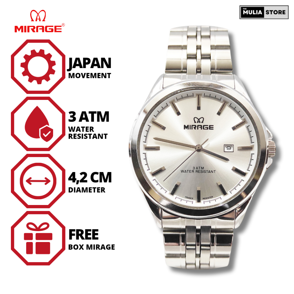 Jam Tangan Pria Mirage 8709 BRP M Analog