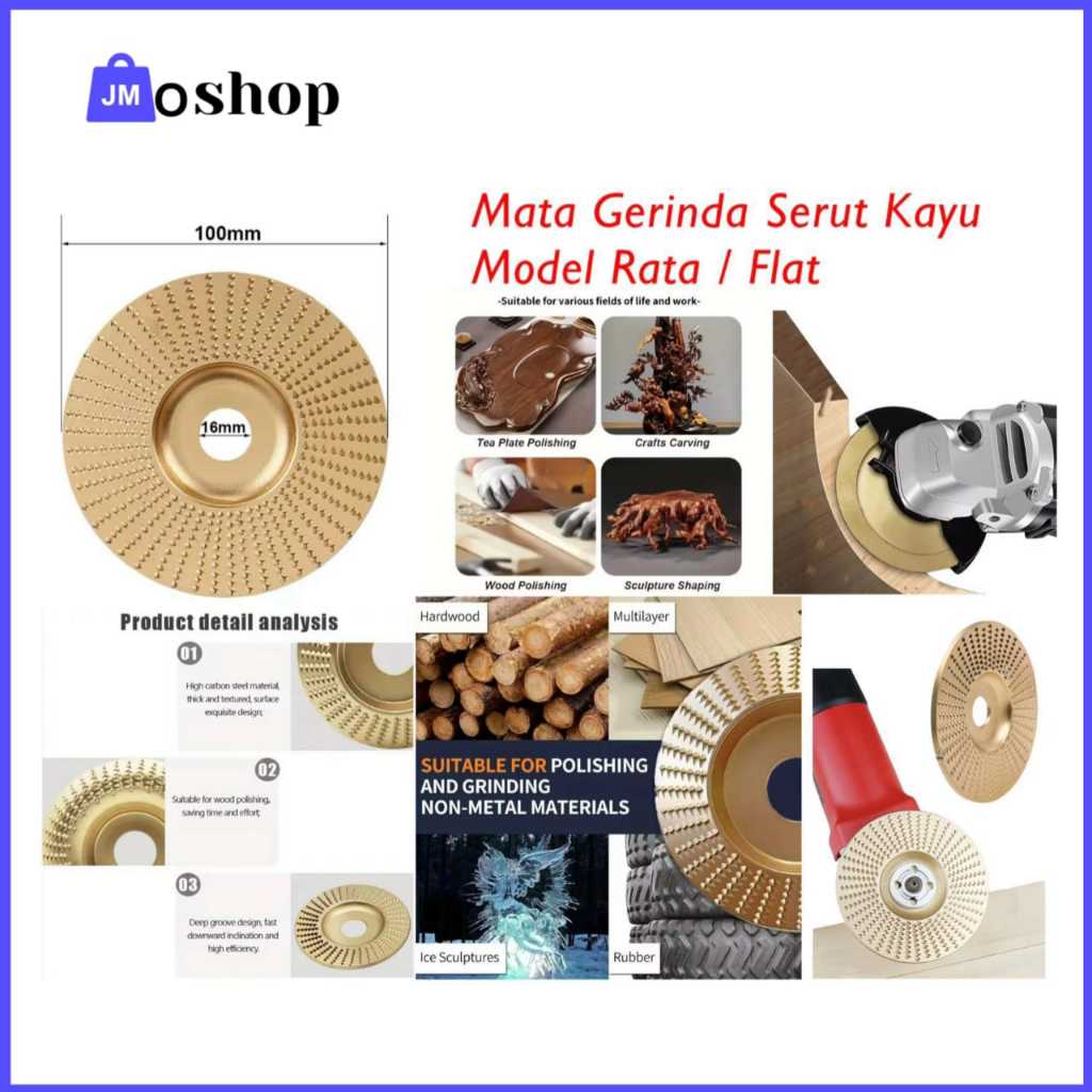 Mata Gerinda Serut Kayu Model Rata Gerinda Amplas Serut Kayu / Wood Flat Disc