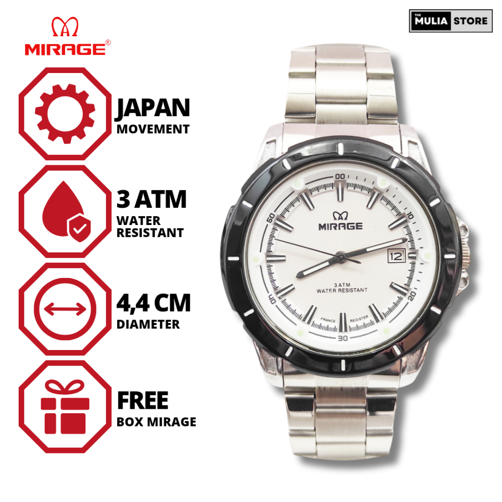 Jam Tangan Pria Mirage 8713 BRP M Analog