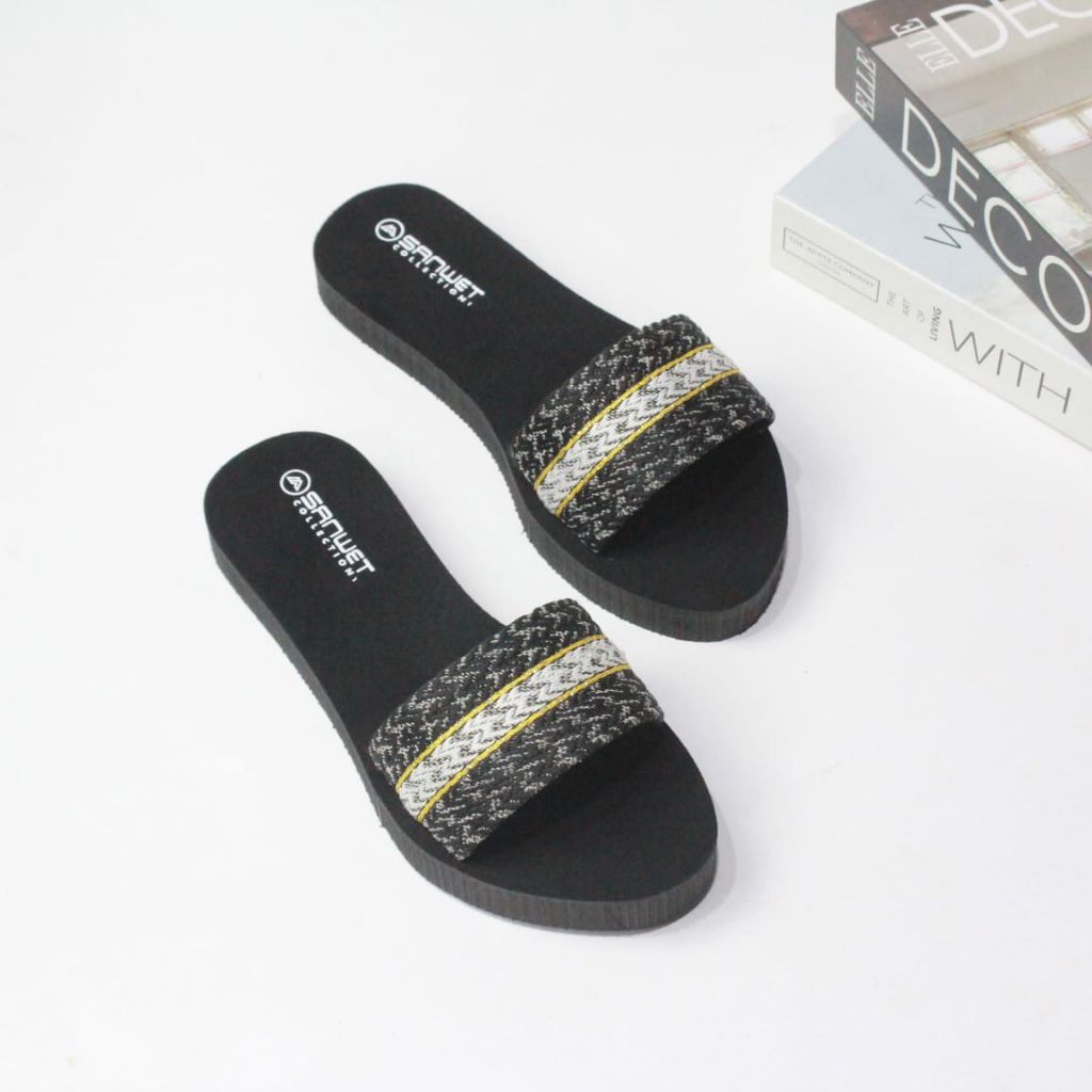Sandal Flat Wanita Dewasa Selop Banjar Datar Terbaru