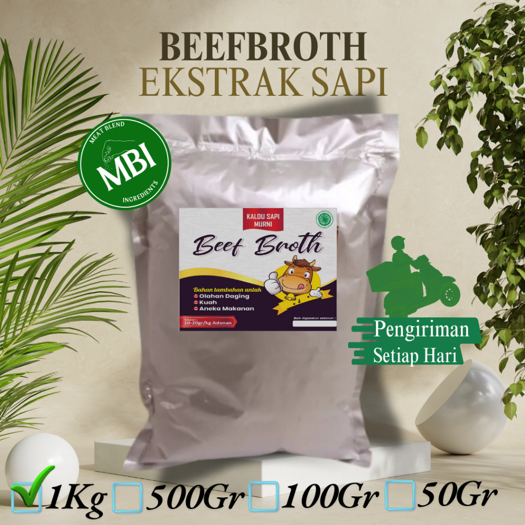

Beefbroth | Beef Broth | Kaldu Sapi Murni | Ekstrak Sapi Murni (1Kg)