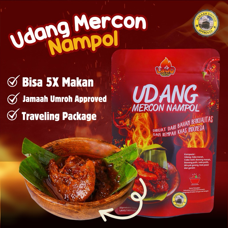 

Sambal Lauq food - Udang Balado | Lauq Indonesia | makanan instan untuk umroh | Sambal pedas